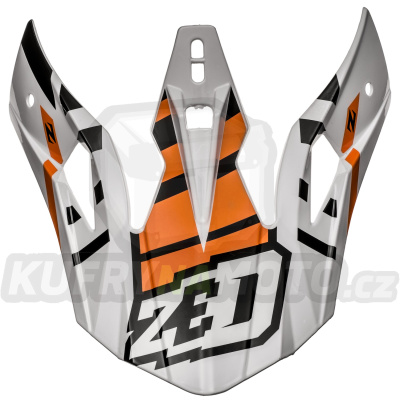 kšilt pro přilby X1.9 a X1.9D, ZED (oranžová/bílá/černá)