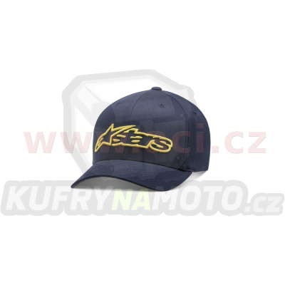 kšiltovka BLAZE FLEXFIT, ALPINESTARS (modrá/žlutá fluo)