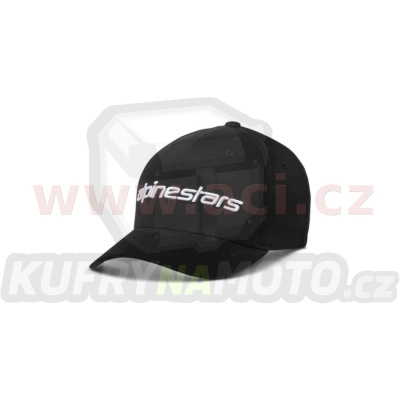 kšiltovka LINEAR, ALPINESTARS (černá/bílá)