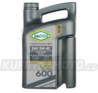 Motorový olej YACCO VX 600 5W40, 5 L