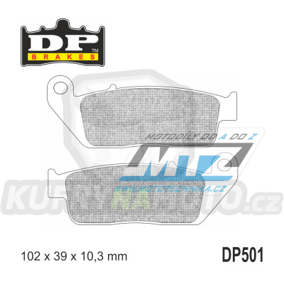 Destičky brzdové DP501 - DP BRAKES směs Premium Sinter OEM
