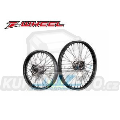 Kolo kompletní zadní 2,15x18&quot; (náboj v barvě titan / černý ráfek) - Kawasaki KLX250 / 98-20 + D-Tracker