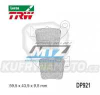 Destičky brzdové DP921-LURASI TRW Lucas MCB730RSI - směs Sinter Racing Offroad