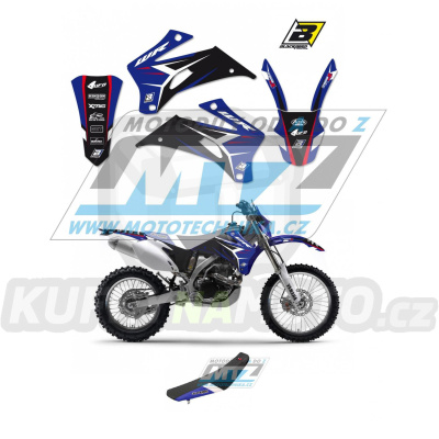 Polepy s potahem sedla (sada polepů a potah sedla Dream) - Yamaha WRF250 / 07-14 + WRF450 / 07-11 - typ polepů Dream4
