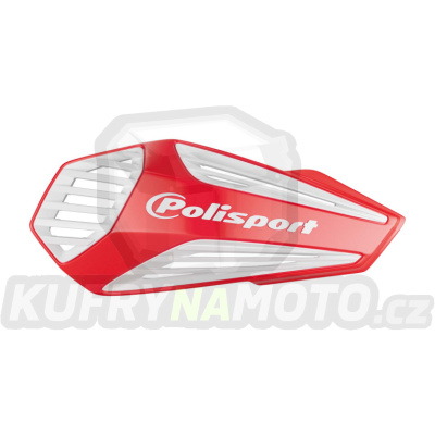 Chrániče páček POLISPORT MX AIR s univerzální montážní sadou na řidítka Red CR04 / White