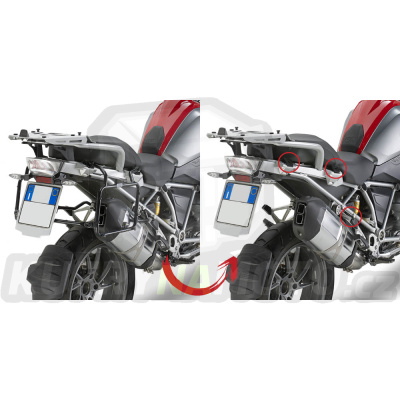 Montážní sada držák – nosič kufru bočních Givi BMW R 1200 GS 2013 – 2017 G555- PLR 5108