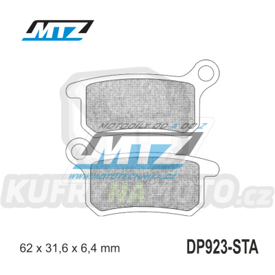 Destičky brzdové DP923-STA - směs Standard