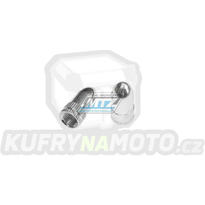 Čepička ventilku BULLET - barva stříbná