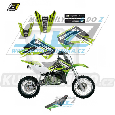 Polepy s potahem sedla (sada polepů a potah sedla Dream) - Kawasaki KX65 / 00-23 - typ polepů Dream4