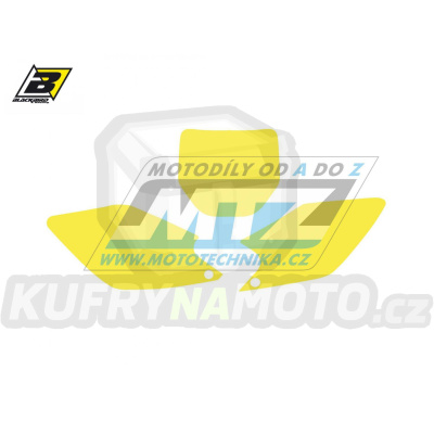 Polepy číslových tabulek (vystřižené) - Kawasaki KXF450 / 06-08 - barva žlutá