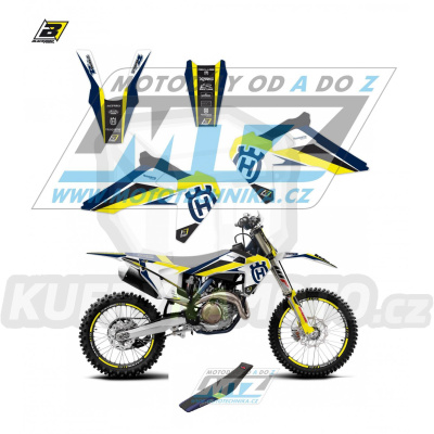 Polepy s potahem sedla (sada polepů a potah sedla Dream) - Husqvarna FC250+FC350+FC450 + TC125+TC250 / 19-22 + FE250+FE350+FE450+FE501 + TE125+TE250+TE300 / 20-23 - typ polepů Dream4