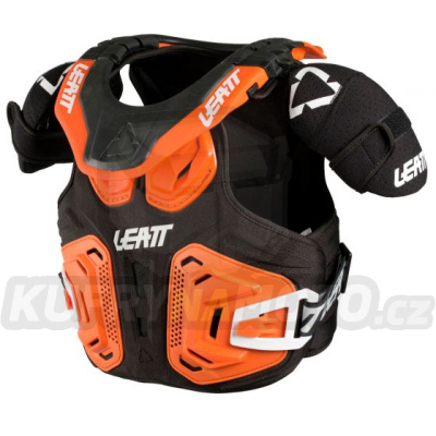 LEATT chránič hrudníku a krku FUSION  2.0 JUNIOR barva ORANGE (150-165CM) VELIKOST XXL-1018010023-akce