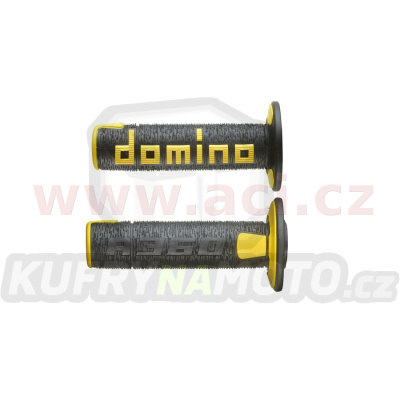 gripy A360 (offroad) délka 120 mm, DOMINO (černo-žluté)