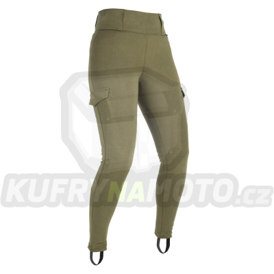 kalhoty SUPER CARGO, OXFORD, dámské (legíny s Aramidovou podšívkou, khaki)