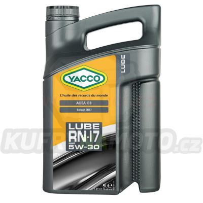 Motorový olej YACCO LUBE RN-17 5W30, 5 L
