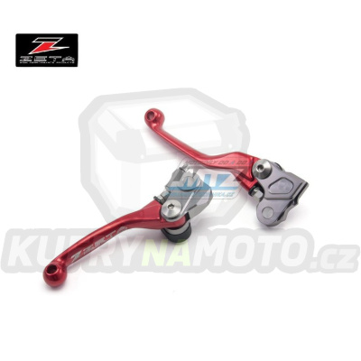Sada výklopných páček ZETA PIVOT - ZETA ZE44-2103 - Kawasaki KX65 / 00-24 + KX80+KX85+KX100+KX112 / 01-24 + KX125 / 00-05 + KX250 / 00-04 + KXF250 + Suzuki RMZ250 / 07-23 + RMZ450 / 05-23 - červené