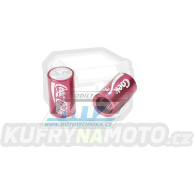 Čepičky ventilku COLA - barva červená
