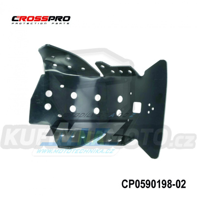 Kryt pod motor plastový DTC Engine Guard - Sherco SEF250+SEF300 / 19-25 - barva černá