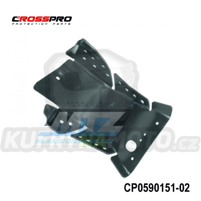 Kryt pod motor plastový DTC Engine Guard - KTM 250SXF+350SXF / 16-18 + Husqvarna FC250+FC350 / 16-18 (barva černá)