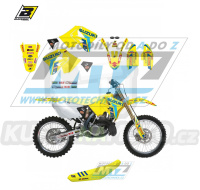 Polepy s potahem sedla (sada polepů a potah sedla Graphics) - Suzuki RM125+RM250 / 01-11 - typ polepů Replica Suzuki Restyle