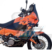 Padací rám Dual Sport Crash Bar - KTM 950 Adventure / 02-06 + 990 Adventure / 06-12 - barva stříbrná Ice Polished