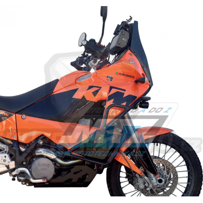 Padací rám Dual Sport Crash Bar - KTM 950 Adventure / 02-06 + 990 Adventure / 06-12 - barva stříbrná Ice Polished