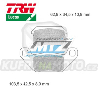 Destičky brzdové DP9013-LUSI TRW Lucas MCB860SI - směs Sinter Offroad
