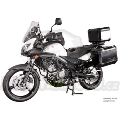 Sada TraX Adventure 45 a 37 stříbrné boční kufry a nosič držák boční kufry SW Motech Suzuki V – Strom 650 XT 2011 -  C7 KFT.05.765.50000/S-BC.16032