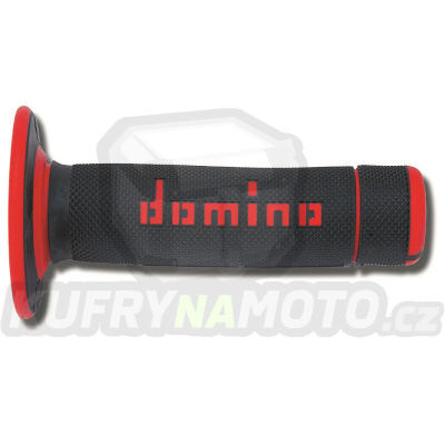 Rukojeti gripy Domino Tommaselli off road cross barva černá červená