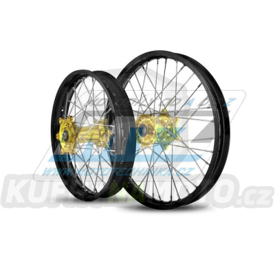 Kolo kompletní zadní 2,15x19&quot; (zlatý náboj / černý ráfek) - Suzuki RMZ250+RMZ450