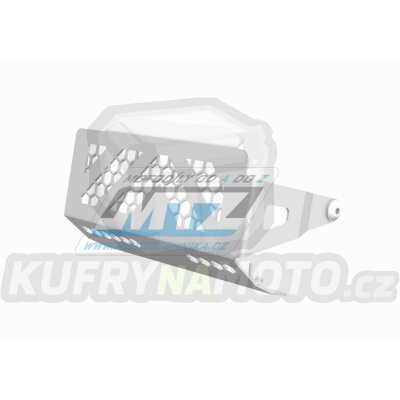 Kryt pod motor přední hliníkový Dual Sport - Ducati DesertX 937 / 22-24 - barva stříbrná Ice Polished