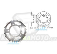 Rozeta ocelová YUKI-46zubů - YUKI 125RS + CPI QM125-2D + Kreidler Street 125