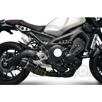 Laděný výfuk + Svody výfuku ČERNÉ Termignoni YAMAHA MT09 / XSR 900 2014-2019