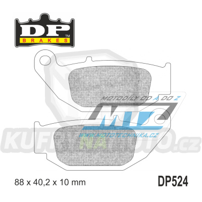 Destičky brzdové DP524 - DP BRAKES směs Premium Sinter OEM