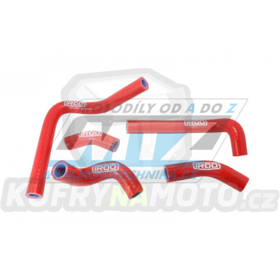 Hadice chladiče Honda CR250 / 02-07 - červené (sada 5ks)
