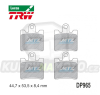 Destičky brzdové DP965-LUSV TRW Lucas MCB706SV - směs Sinter Road