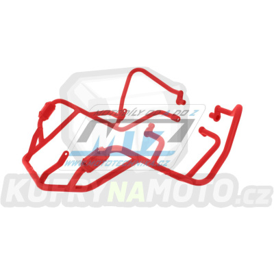 Padací rám Dual Sport Crash Bar - BMW R1200GS / 03-07 - barva červená