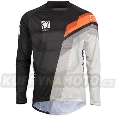 Dětský motokrosový dres YOKO VIILEE černý / bílý / oranžový M