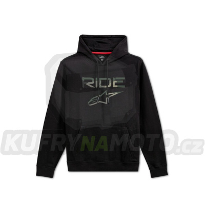mikina RIDE 2.0 CAMO HOODIE, ALPINESTARS (černá)