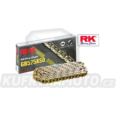 Řetěz RK 525 XSO (112čl) - těsněný/ x kroužkový (zlatý)