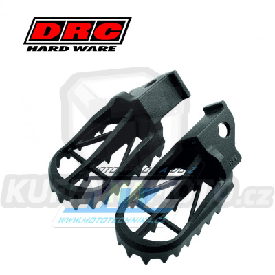 Stupačky DRC WIDE FOOTPEG - DRC D48-02-535 - Suzuki TS125R / 89-97 + TS200R / 89-96 + Yamaha DT200+DT230 / 91-98 + Serow 250 + XG250 Tricker / 04-20 + TT250R / 93-97 + WR155R + XTZ125 / 13-17 + XT250 / 08-23
