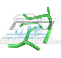 Hadice chladiče Kawasaki KXF450 / 06-08 - zelené (sada 3ks)