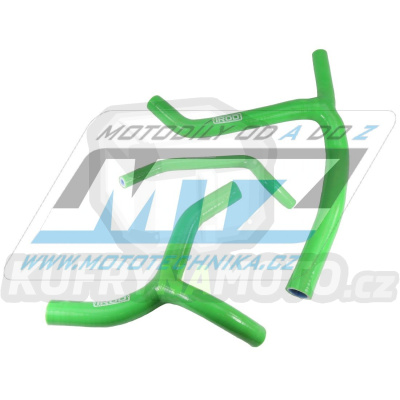 Hadice chladiče Kawasaki KXF450 / 06-08 - zelené (sada 3ks)