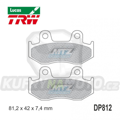 Destičky brzdové DP812-LUSI TRW Lucas MCB534SI - směs Sinter Offroad