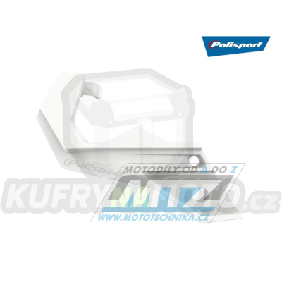 Kryty vidlic spodní Polisport - Gas Gas EC250+EC300+EC350 / 09-20 + XC250+XC300+XC350 / 17-20 + Rieju MR250+MR300 / 21-25 - bílé