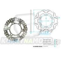 Kotouč brzdový (220/100/3D) - Kawasaki Ninja 300 / 13-16 + Z300 / 15-16