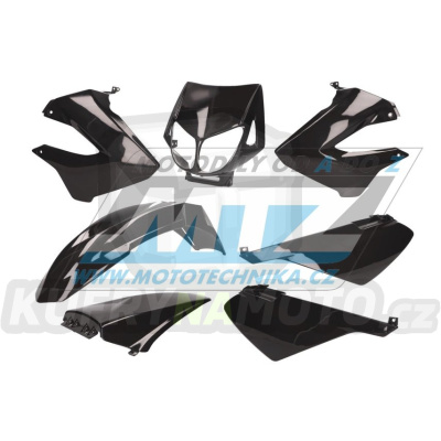Sada plastů Derbi 50 Senda X-Treme / 00-10 + 50R XTreme / 00-10 + 50SM / 00-05  - barva černá