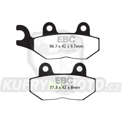 Brzdové destičky EBC FA214/2V