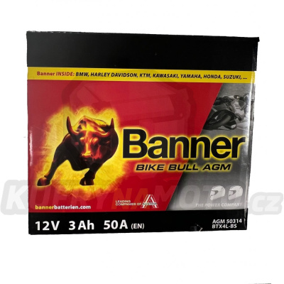 Moto baterie BANNER BTX4L-BS