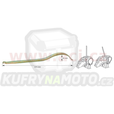 montpáka 370 mm CrMo ocel, váha 0,4 kg